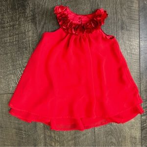 Old Navy Baby Toddler Girl Dress Red 18-24 m